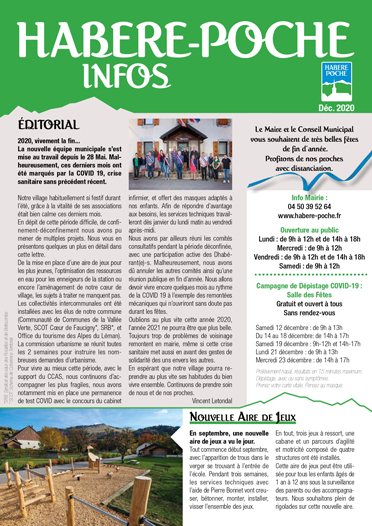 Habère-Poche Infos | Déc 2020